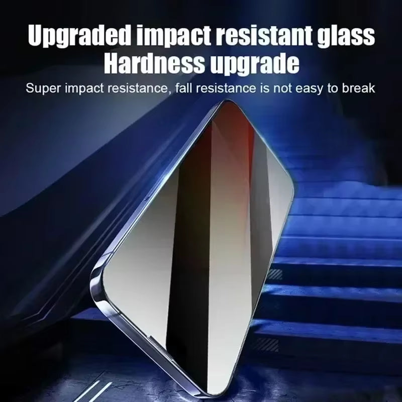 3Pcs Dust Free Installation Privacy Screen Protector for Iphone 16 14 11 12 13 15 Pro Max 7 8 plus Mini X XR 17 Anti-Spy Glass
