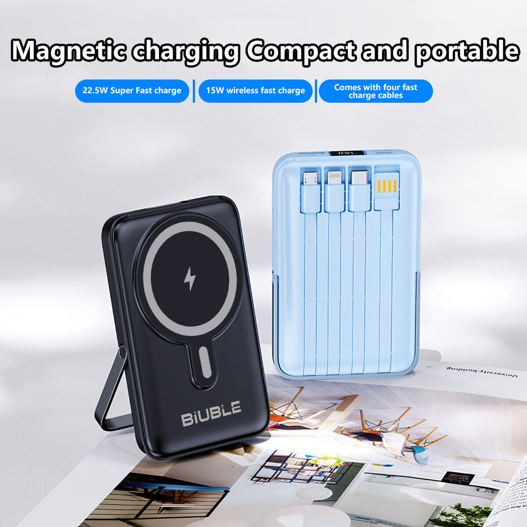 9000000Mah Power Bank Magsafe Magnetic USB Fast Charger Battery Pack for Phone