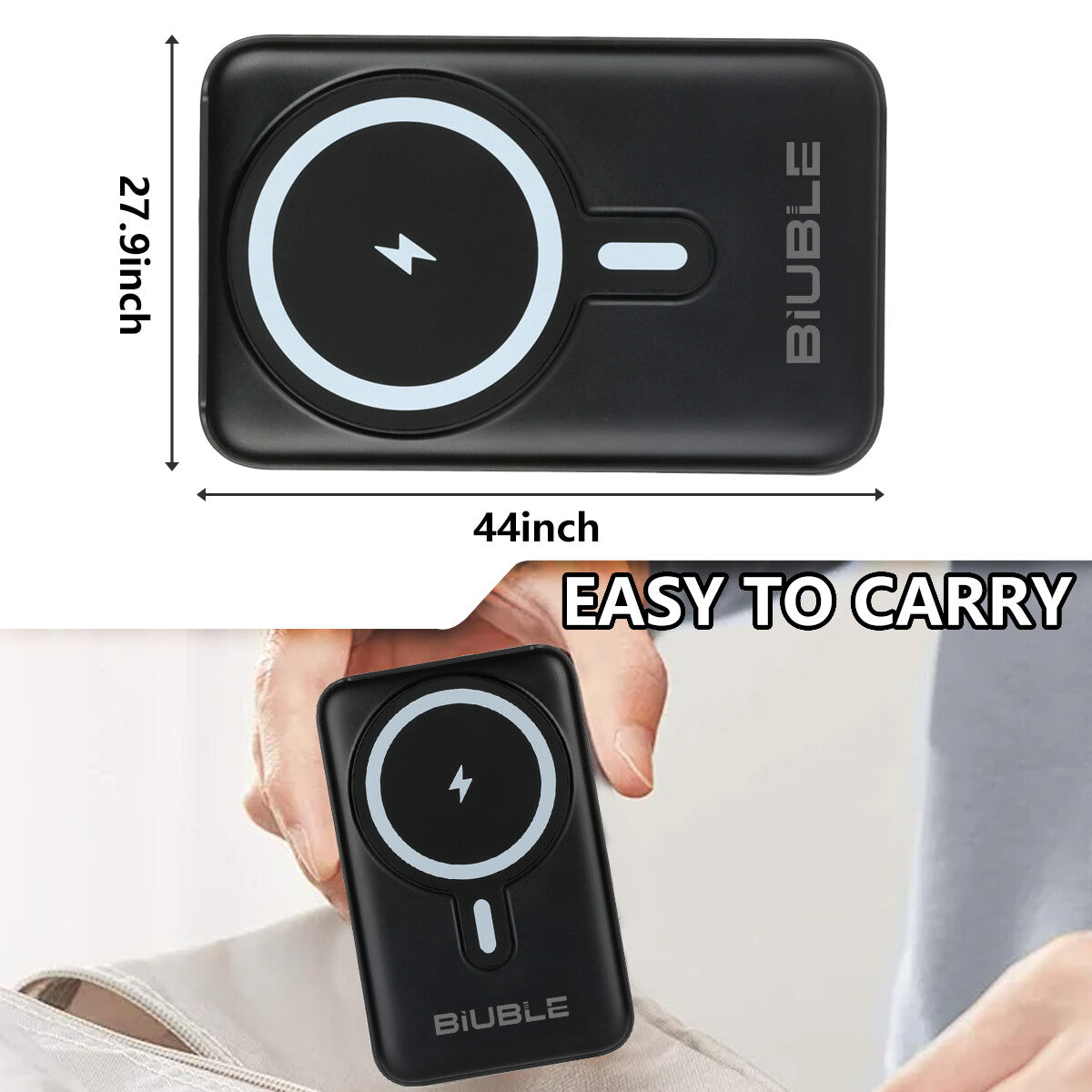 9000000Mah Power Bank Magsafe Magnetic USB Fast Charger Battery Pack for Phone