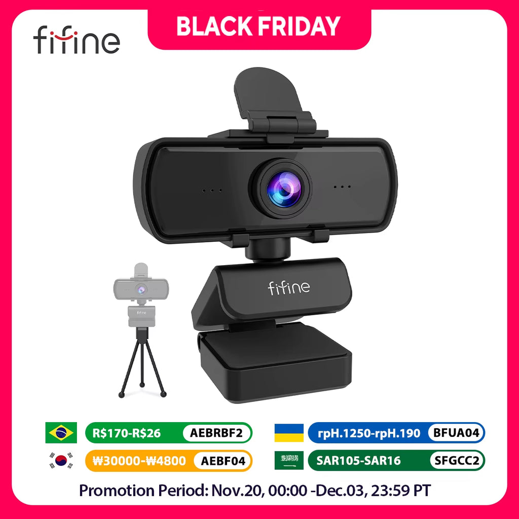 1440P Full HD PC Webcam with Microphone, Tripod, for USB Desktop & Laptop,Live Streaming Webcam for Video Calling-K420