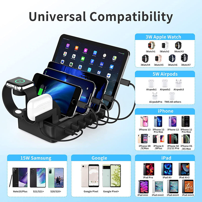 Desktop Multi-Usb Charge Box Fast Charging Charger