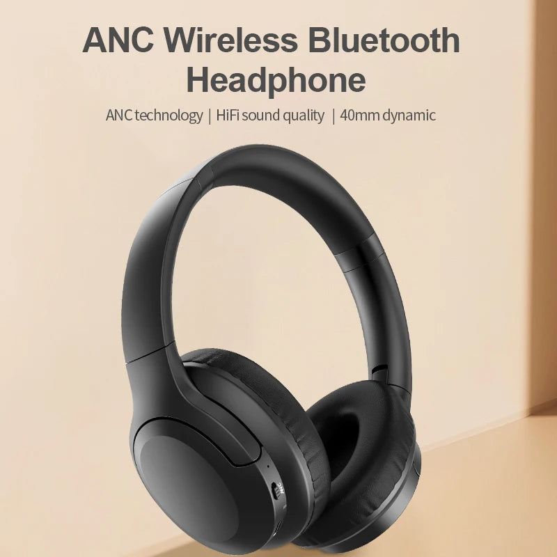 PARAMITA ANC Noise Canceling Headphones A1 Wireless Bluetooth Headphones BT5.3 400Mah Over-Ear Foldable for Sports Work Games