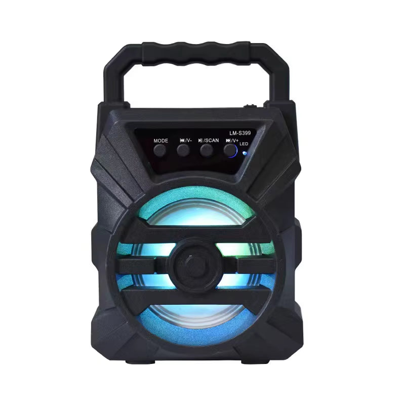 500Mah Bluetooth Speaker Sound Box High Power Bluetooth Speakers TF Udisk Karaoke Handheld Sound Subwoofers for Dancing