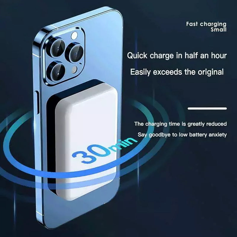 10000Mah Power Bank Magnetic USB Fast Charger Battery Pack for Iphone UK