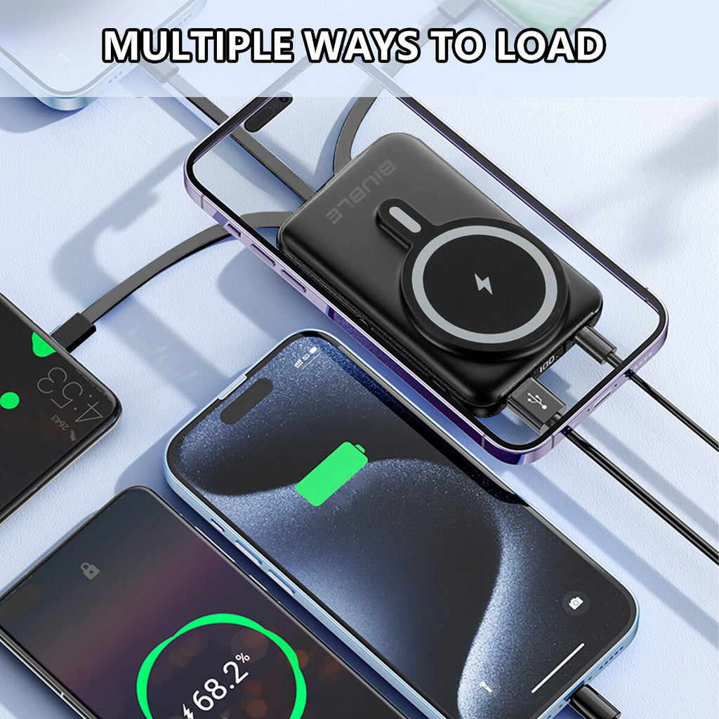 9000000Mah Power Bank Magsafe Magnetic USB Fast Charger Battery Pack for Phone