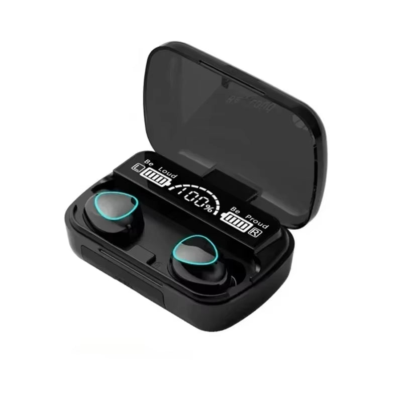 M10 TWS Bluetooth Headphones 2500Mah Charging Box Wireless Earphones with Microphone 9D Stereo Sports Waterproof Earbuds Headset