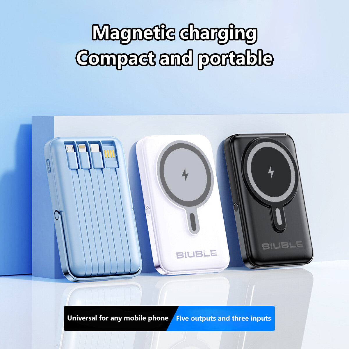 9000000Mah Power Bank Magsafe Magnetic USB Fast Charger Battery Pack for Phone