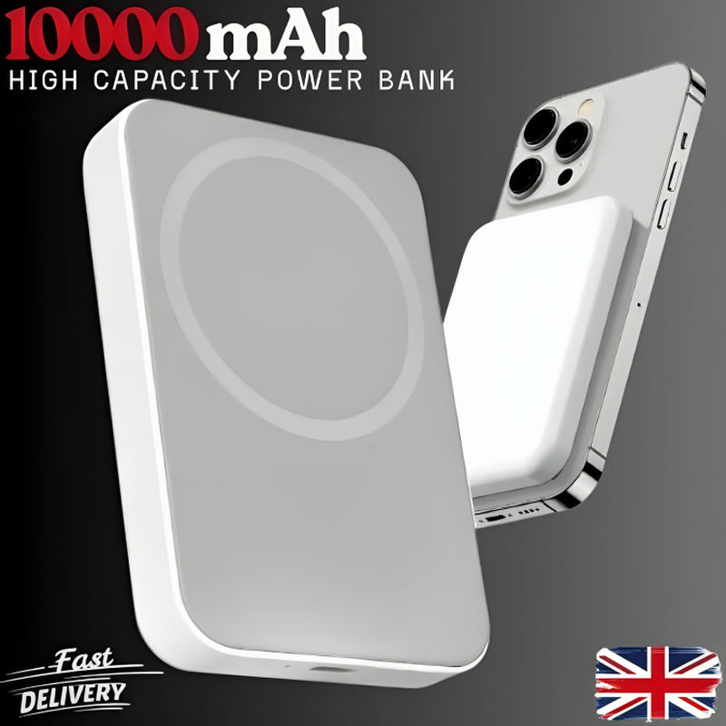 10000Mah Power Bank Magnetic USB Fast Charger Battery Pack for Iphone UK