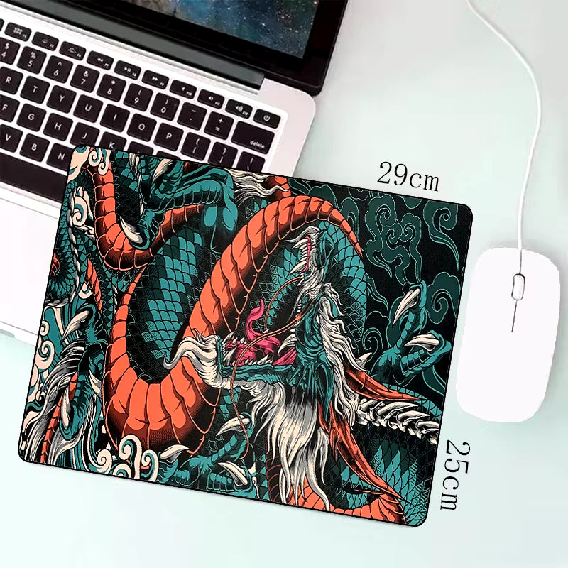 Japanese Dragon Large Gaming Mousepad Keyboard Gamer Mouse Pad on the Table Speed Desk Mat Anime Mouse Mats ，Dragon Pattern